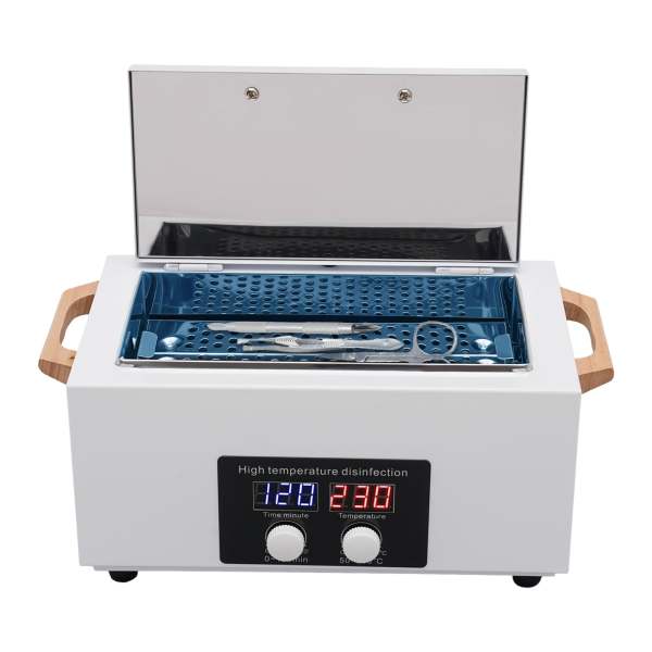 Stérilisateur d'instruments, stérilisateur à air chaud 300 W, désinfection 230 ℃, pour outils à ongles, outils cosmétiques, outils de coiffure