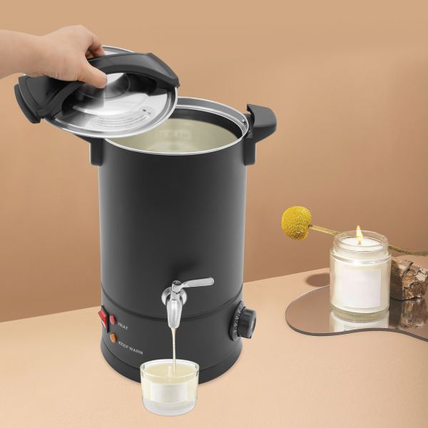 Fondoir à cire 8L, grand fondoir à cire, kit de fondoir à cire électrique pouvant être utilisé pour faire fondre de la cire de soja, de la paraffine, de la cire d'abeille - Noir Fondoir à cire 8L, grand fondoir à cire, kit de fondoir à cire électrique pouvant être utilisé pour faire fondre de la cire de soja, de la paraffine, de la cire d'abeille - Noir