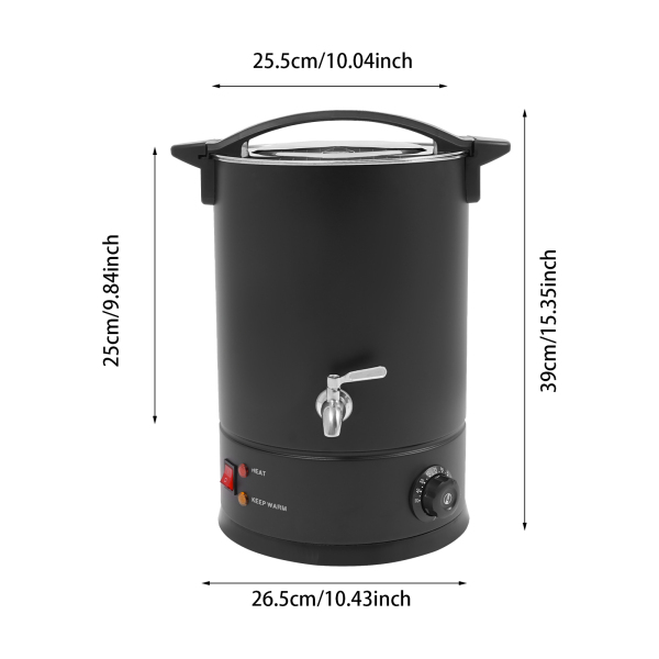 12L Wax Melt, Large Wax Melt, Electric Wax Melt Kit can be Used to melt as yy wax, paraffine wax, bee wax - Black