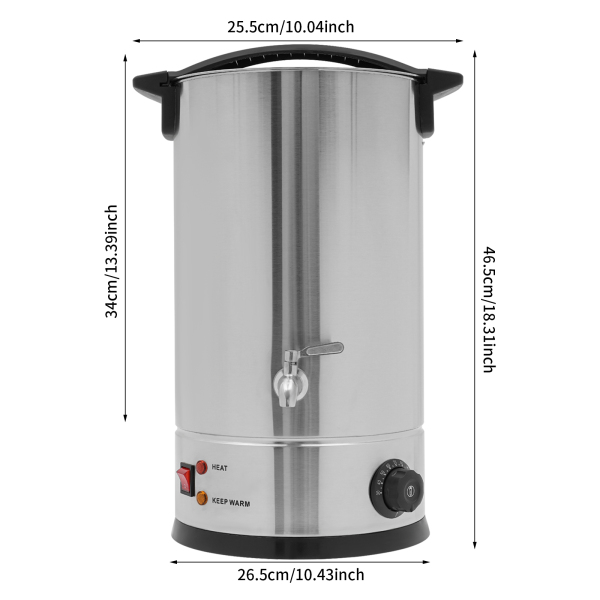 Four à cire électrique 15 L, fondoir à cire, fondoir à cire pour fabrication de bougies - Argent