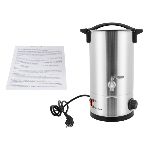 10L Wax Melt, Large Wax Melt, Electric Wax Melt Kit can be Used to melt as yy wax, paraffine wax, bee wax - Silver
