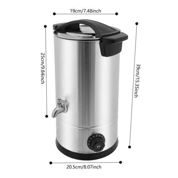 10L Wax Melt, Large Wax Melt, Electric Wax Melt Kit can be Used to melt as yy wax, paraffine wax, bee wax - Silver