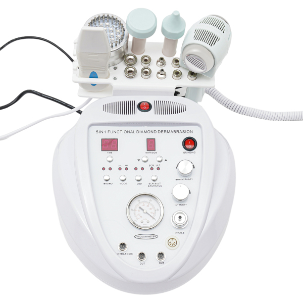 Facial Beauty Instrument 5 en 1 Diamond Dermabrasions Machine de soin du visage Équipement de salon