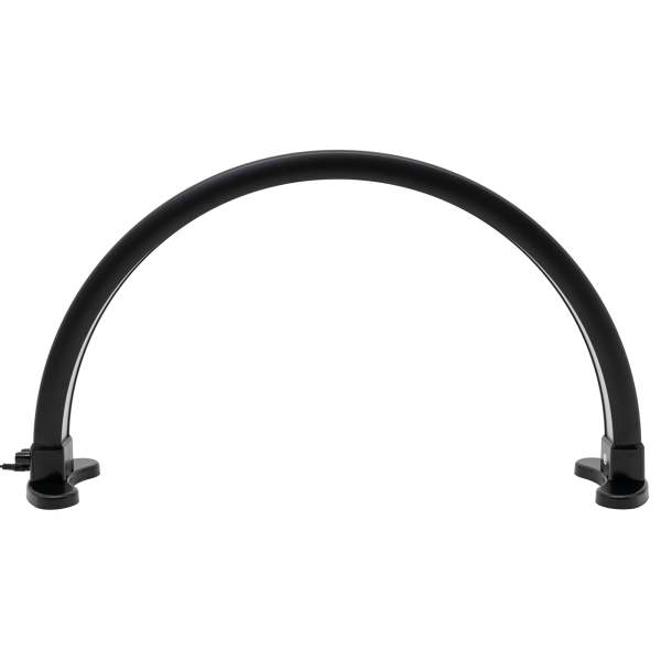 Lampe de bureau à ongles demi-lune 45 W 2700-5600 K LED tricolore pour extensions de cils, cosmétologue, beauté de la peau (noire)