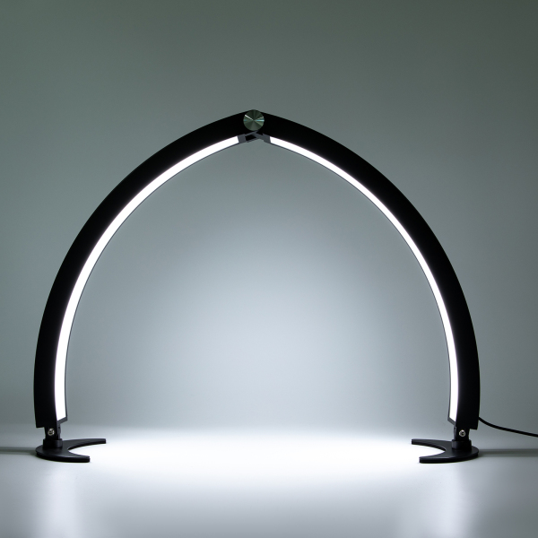 CNCEST lampe de bureau à ongles demi-lune lampe de table demi-lune avec contrôleur filaire et télécommande lampe de maquillage cosmétique demi-lune