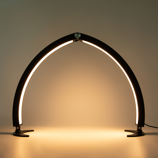 CNCEST lampe de bureau à ongles demi-lune lampe de table demi-lune avec contrôleur filaire et télécommande lampe de maquillage cosmétique demi-lune
