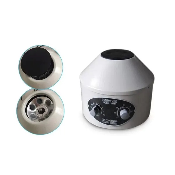 Centrifugeuse de table 4000 tr/min 25 W centrifuge électrique de bureau avec vitesse réglable et minuteur de table 6 x 20 ml