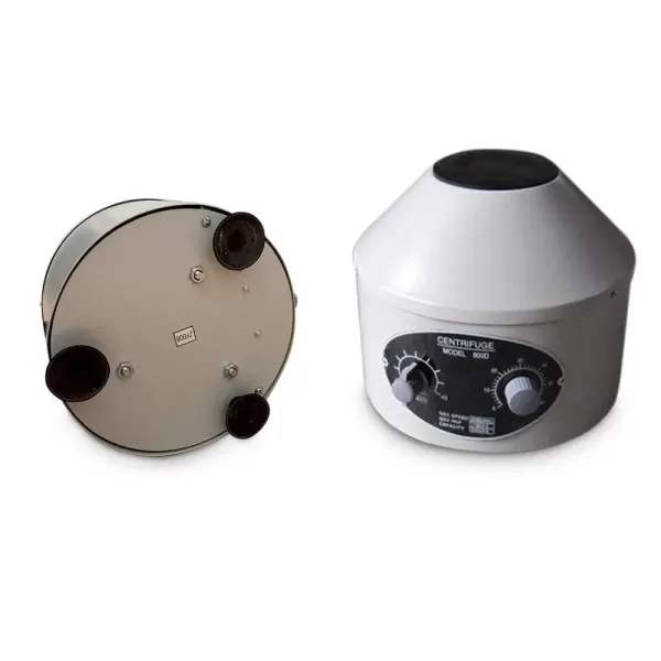 Centrifugeuse de table 4000 tr/min 25 W centrifuge électrique de bureau avec vitesse réglable et minuteur de table 6 x 20 ml