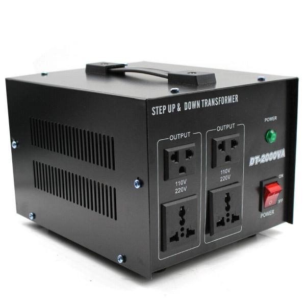 Convertisseur de tension 110 V-220 V/220 V-110 V USA Transformateur vers prise européenne automatique Step Up & Step Down (1600 W)