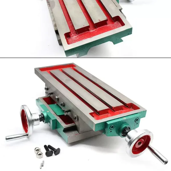 Table de travail en croix - Table de fraisage multifonction - Table de travail - Fraiseuse - Machine à outils (450 x 170 mm)