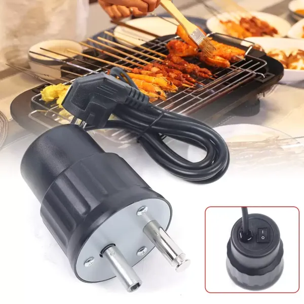 220V Moteur De Grill Grill Électrique Barbecue Grill à Gaz Brochette De Grill Barbecue De Jardin Cochon De Lait