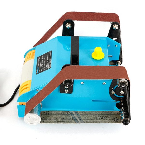 Ponceuse à bande 950 W - Double ponceuse électrique - Double axe - Pour dérouiller et polir