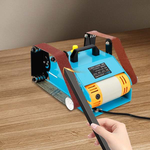 Ponceuse à bande 950 W - Double ponceuse électrique - Double axe - Pour dérouiller et polir