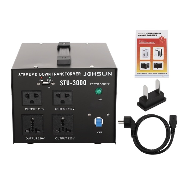 Convertisseur de tension 110 V vers USB 220 V 3 kW Puissance nominale maximale 3000 W Convertisseur de tension 110 V vers USB 220 V 3 kW Puissance nominale maximale 3000 W