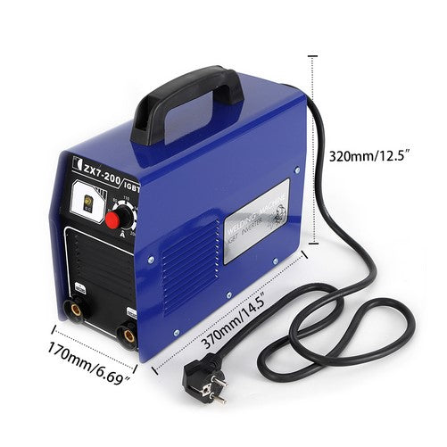 Mini poste à souder Yunrux - Avec casque de soudage IGBT - Électrodes professionnelles - 120 A - Accessoire 50/60 Hz