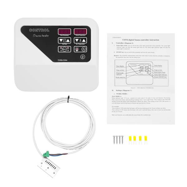 Contrôleur externe de sauna 380V-415V Unité de contrôle de sauna 3-9KW