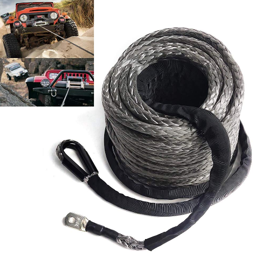 10MMx30M 23809 LBS Câble de treuil Corde en plastique Corde de treuil Corde forestière Fenêtre de corde SUV ATV UTV