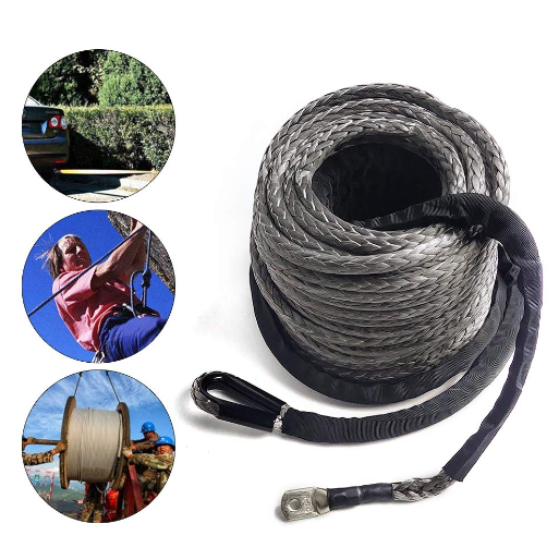 10MMx30M 23809 LBS Câble de treuil Corde en plastique Corde de treuil Corde forestière Fenêtre de corde SUV ATV UTV