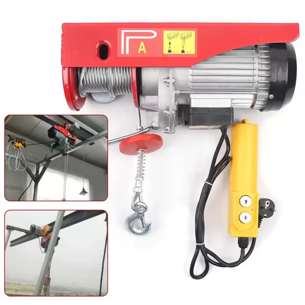 Treuil à Câble Électrique Treuil-Palan Électrique 1450 W Palan Électrique pour Maison Atelier Boutique de Garage.