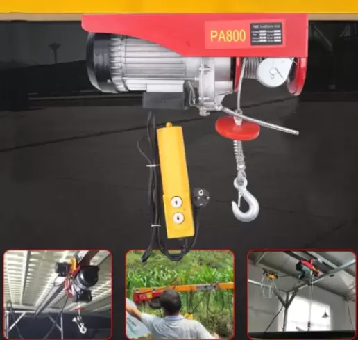 Treuil à Câble Électrique Treuil-Palan Électrique 1450 W Palan Électrique pour Maison Atelier Boutique de Garage.
