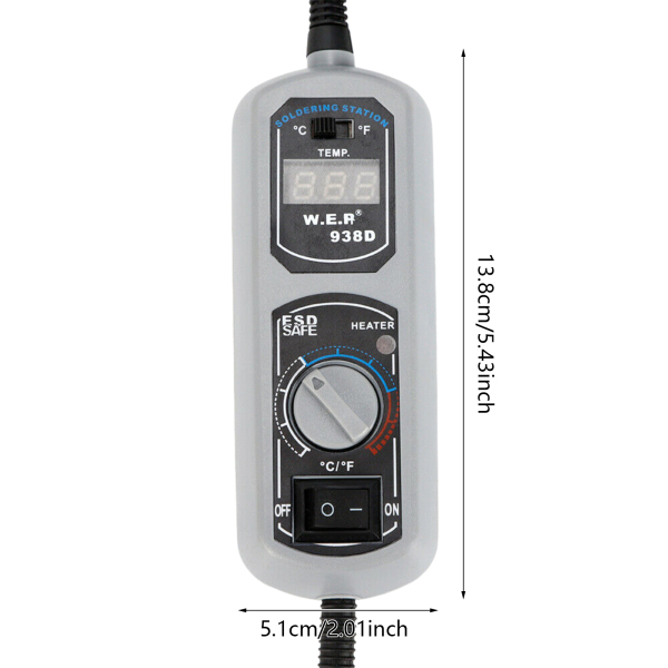 YIHUA 938D Mini station de soudage portable avec support pour BGA SMD 220 V