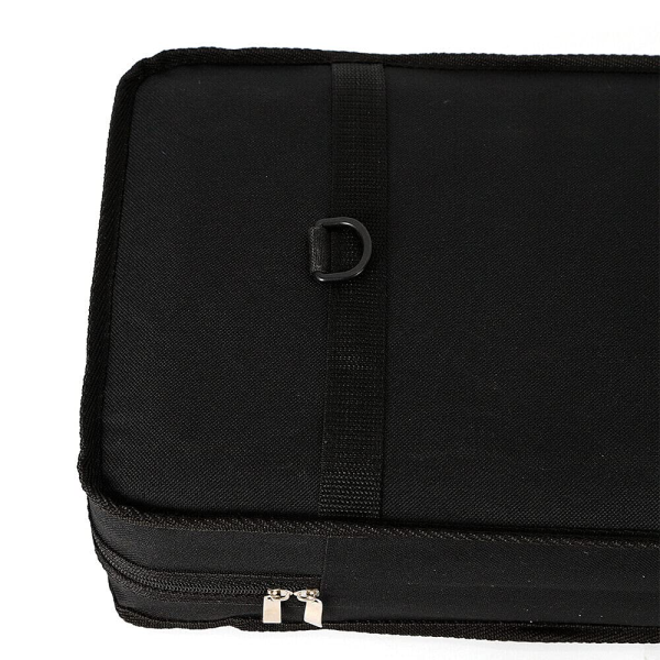 Étui souple pour violon 4/4 avec 2 sangles réglables Noir/bleu
