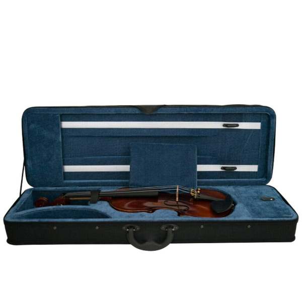 Étui souple pour violon 4/4 avec 2 sangles réglables Noir/bleu