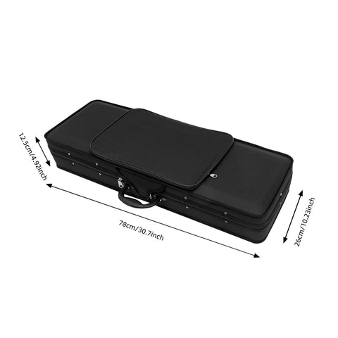 Étui souple pour violon 4/4 avec 2 sangles réglables Noir/bleu
