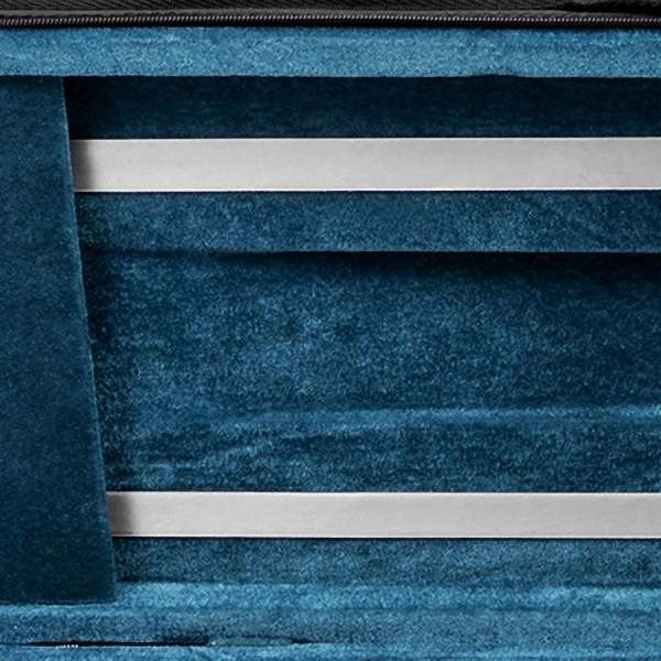 Étui souple pour violon 4/4 avec 2 sangles réglables Noir/bleu