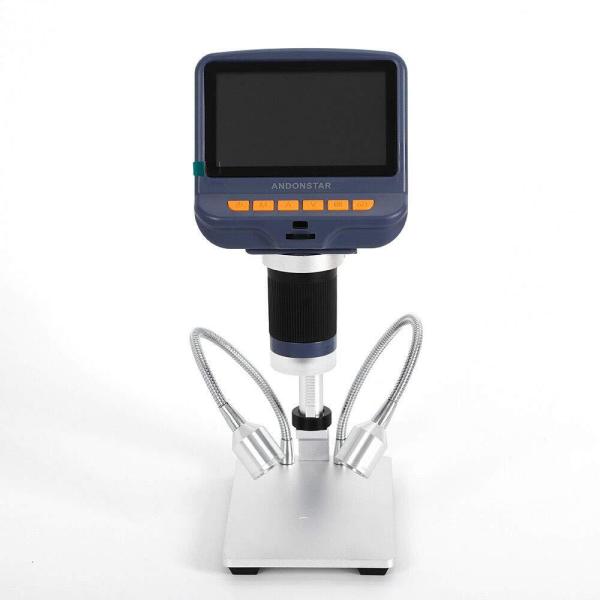 Microscope numérique LCD - AD106 HDMI - Microscope numérique avec 8 LED intégrées + 2 lumières LED - USB 300 X