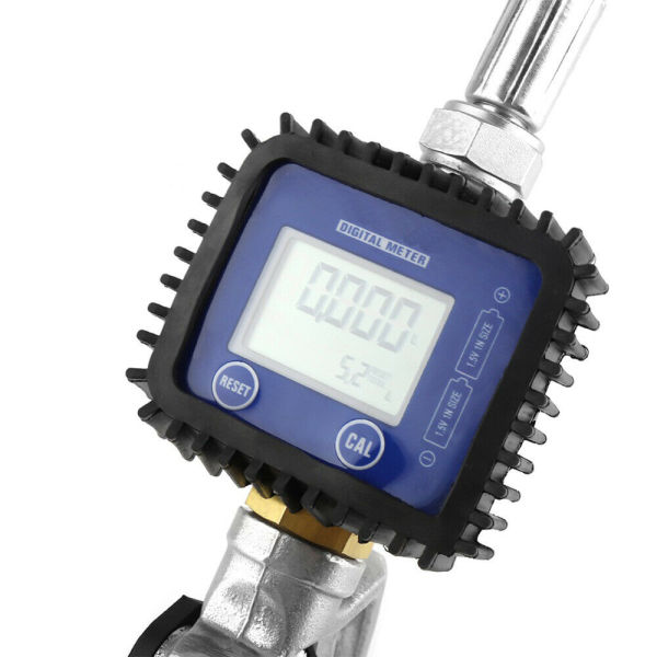 CNCEST Pistolet à huile électronique pour carburant diesel, pistolet à buse numérique quantitatif, pistolet de mesure d'huile électronique avec tuyau flexible et embout manuel