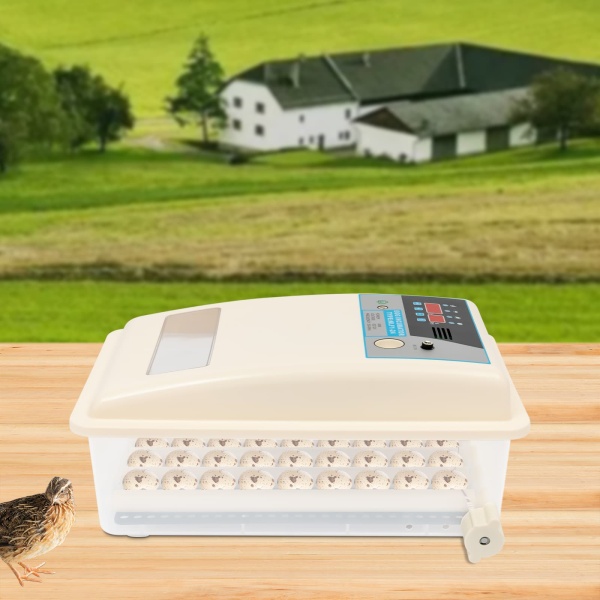 Incubateur 24 œufs entièrement automatique avec affichage LED de la température et régulation de l'humidité - Couveuse automatique 220 V