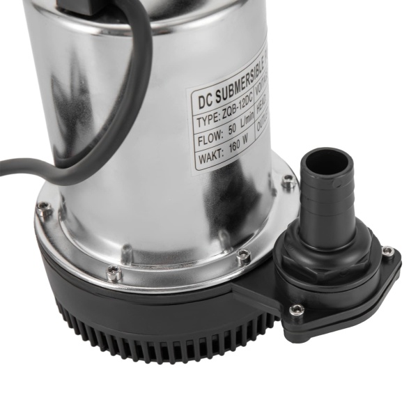 Pompe submersible haute pression de livraison en acier inoxydable 160 W 12 V 6000 l/h pour jardin, fontaine de jardin