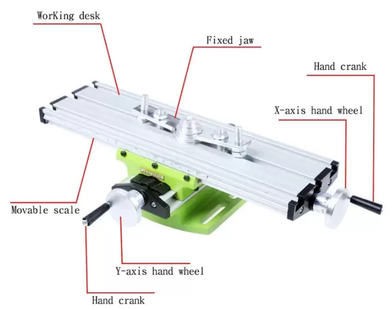 Multifunctionele mini-werktafel freesmachine werkboor bankschroefapparaat