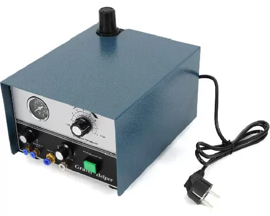 Machine à graver pneumatique 75 W avec poignée rotative à double extrémité, pour graver des bijoux