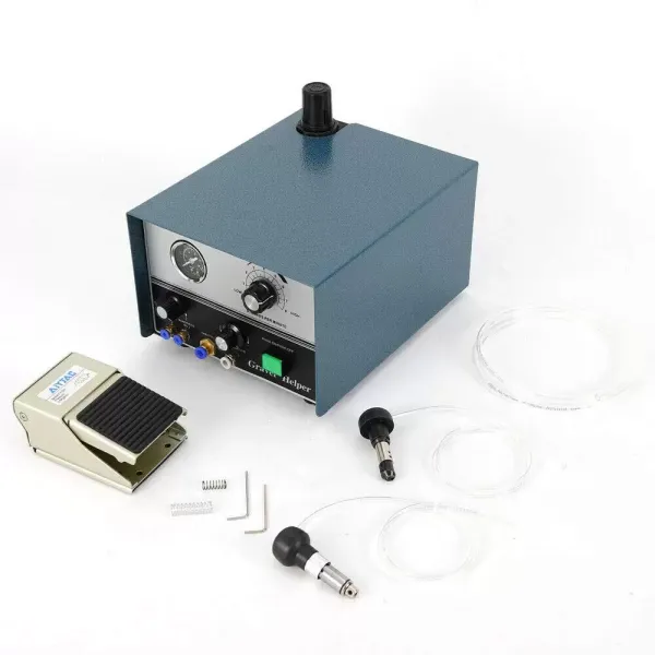 Machine à graver pneumatique 75 W avec poignée rotative à double extrémité, pour graver des bijoux Machine à graver pneumatique 75 W avec poignée rotative à double extrémité, pour graver des bijoux