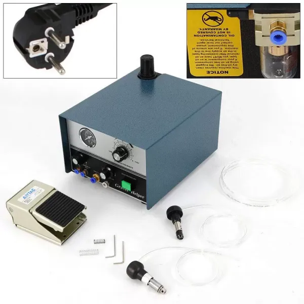 Machine à graver pneumatique 75 W avec poignée rotative à double extrémité, pour graver des bijoux Machine à graver pneumatique 75 W avec poignée rotative à double extrémité, pour graver des bijoux