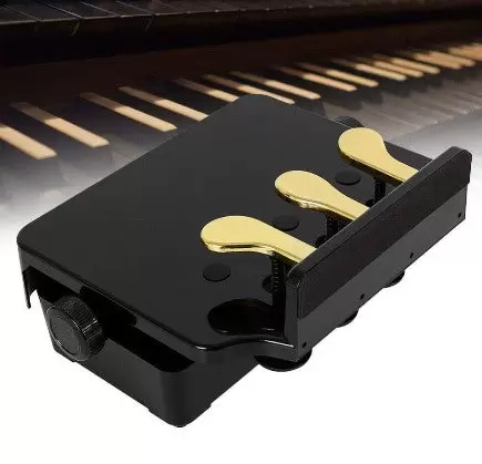 Banquette de piano réglable en hauteur de 13,5 à 23 cm - Avec 3 pédales - Pour enfants - Poids léger pour débutants et enfants