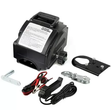 Elektrische lier - afstandsbediening - 12 V - 4990 kg Elektrische lier Lier voor hijsen