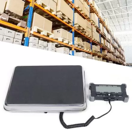 Balance de table professionnelle en acier inoxydable - 200 kg/200 g - Avec écran LCD