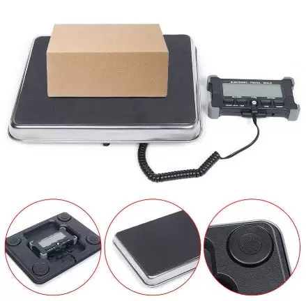 Balance de table professionnelle en acier inoxydable - 200 kg/200 g - Avec écran LCD