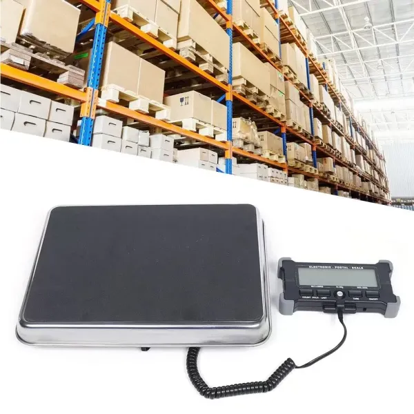Balance de table professionnelle en acier inoxydable - 200 kg/200 g - Avec écran LCD
