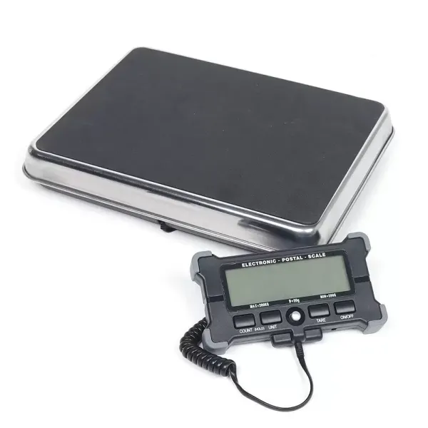 Balance de table professionnelle en acier inoxydable - 200 kg/200 g - Avec écran LCD