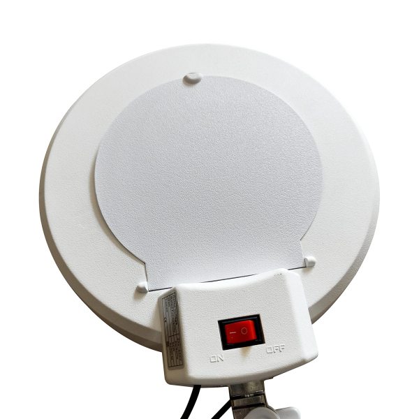Lampe loupe à 36 LED avec bras pivotant Blanc Lampe loupe à 36 LED avec bras pivotant Blanc