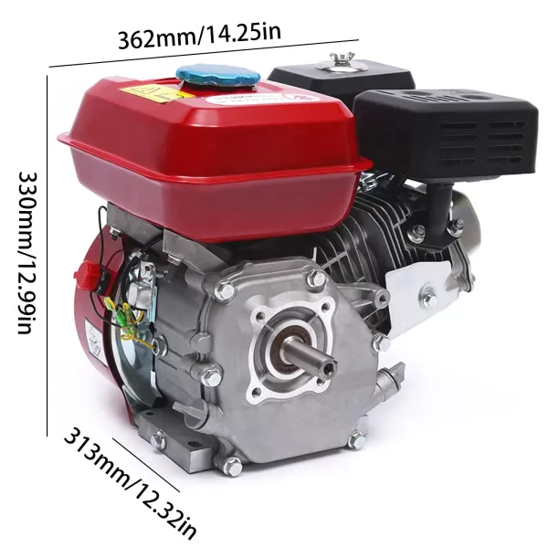 Moteur à Essence 4 temps, 7,5 CV Moteur à Essence Monocylindre Moteur Industriel 4 Temps Essence Moteur à Essence 4 temps, 7,5 CV Moteur à Essence Monocylindre Moteur Industriel 4 Temps Essence