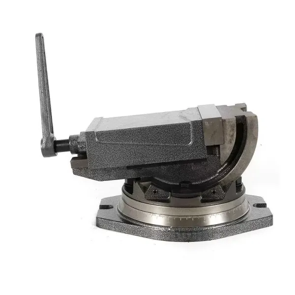 5 " Étau inclinable pour perceuse avec Base tournante (125mm Largeur de mâchoire, 95mm Ouverture de mâchoire, 0° - 90° inclinable, 360° tournant)