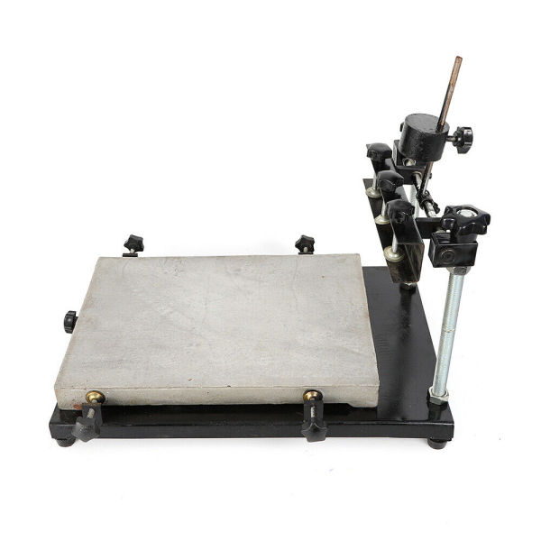 Machine d'impression de pochoir manuelle 44x32cm, hauteur d'imprimante de pochoir 0-120mm