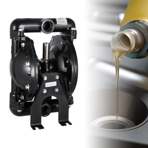 Pompe de transfert à double diaphragme à air 120 PSI - En aluminium - 1