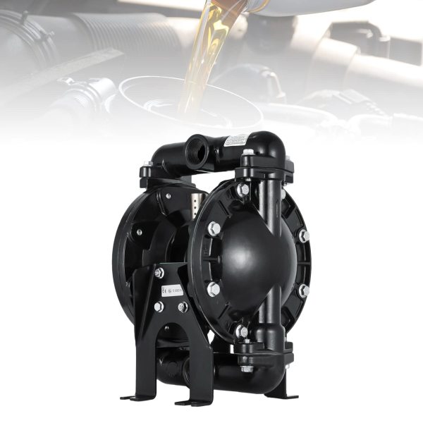 Pompe de transfert à double diaphragme à air 120 PSI - En aluminium - 1