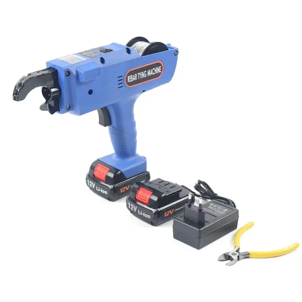 Liaison électrique Rebar, outils de liaison électrique maintenue à la main, machine d'armature pour bâtiments civiles 8-34 mm (bleu)